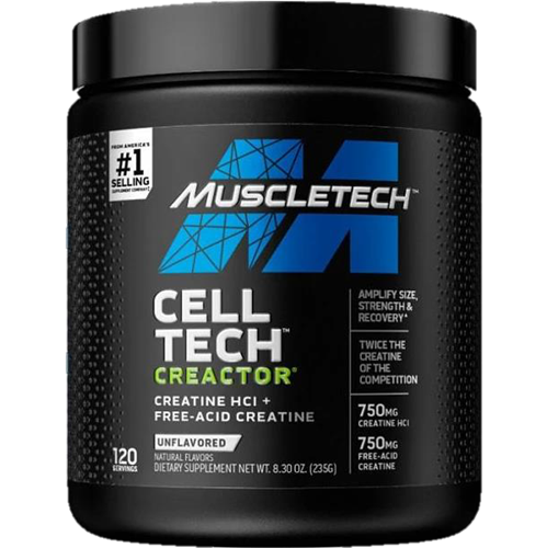 CREATINA Cell Tech Creactor MuscleTech 120 Servicios 235g - Creatine HCl