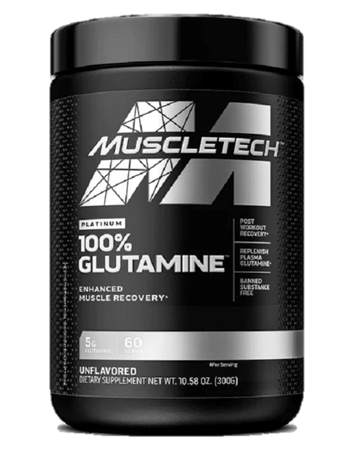 GLUTAMINA Platinum 100% MuscleTech 60 Servicios 300g