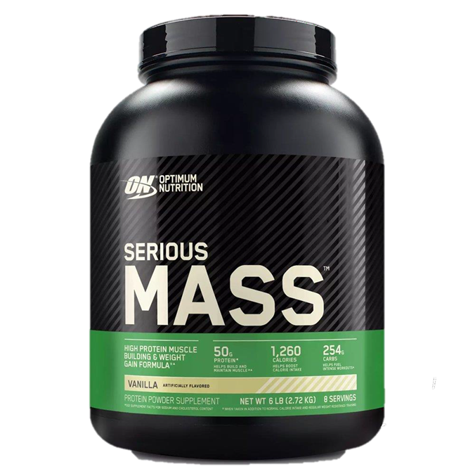 PROTEÍNA HIPERCALÓRICA Serious Mass - Vanilla 6Lb / 8 Servicios